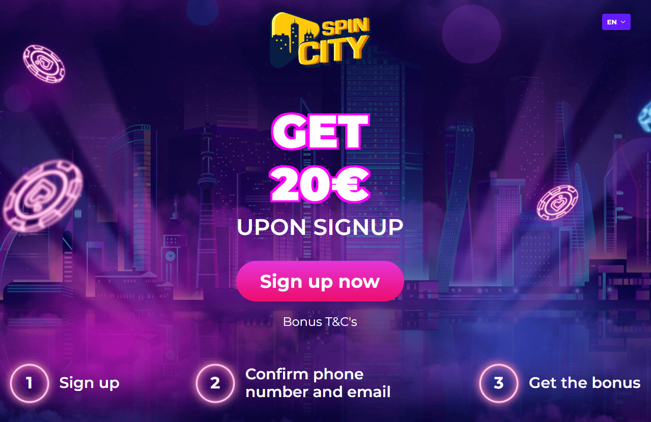 Spin City Casino no deposit bonus offer NZ